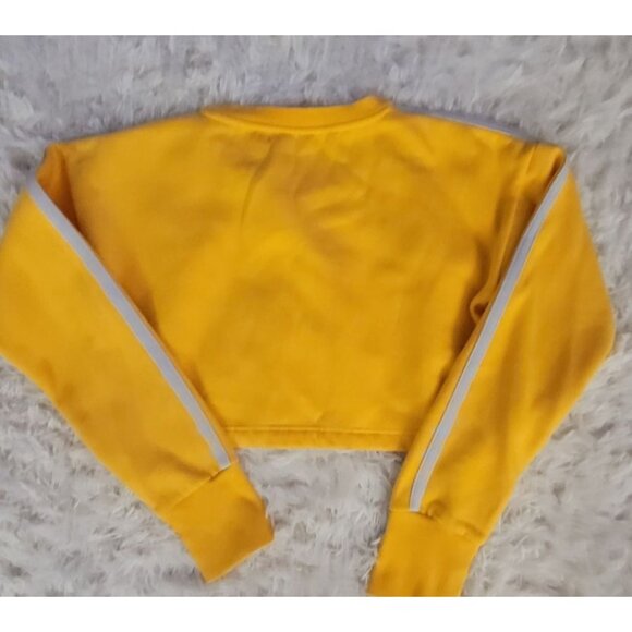 Gymshark Womens Yellow Crop Sweatshirt Size Med Athletic - Picture 12 of 14